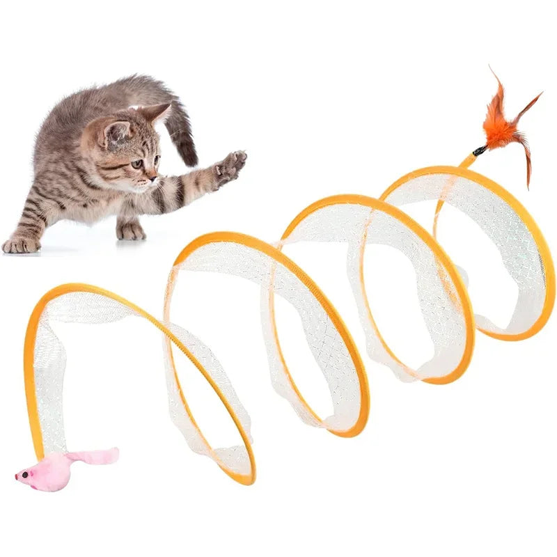 Juguete Túnel Interactivo Flexible para Gato | FlexPet