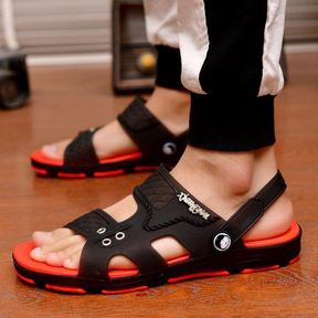Sandalia De Cuero Masculina Ortopédica